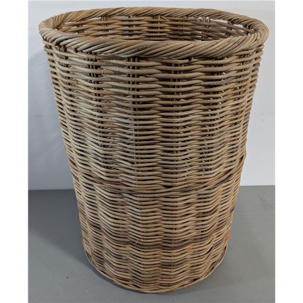 Large Woven Rattan / Wicker Basket Bin