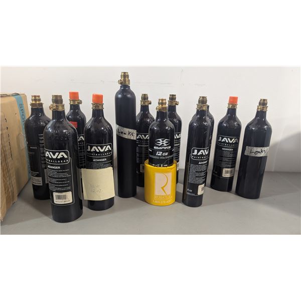 Paintball CO2 Tank Lot - Java, Empire 12 oz