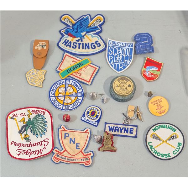 VTG BC Sports & School Patch Lot - Hastings, PNE Hockey, Norburn Lacrosse & More