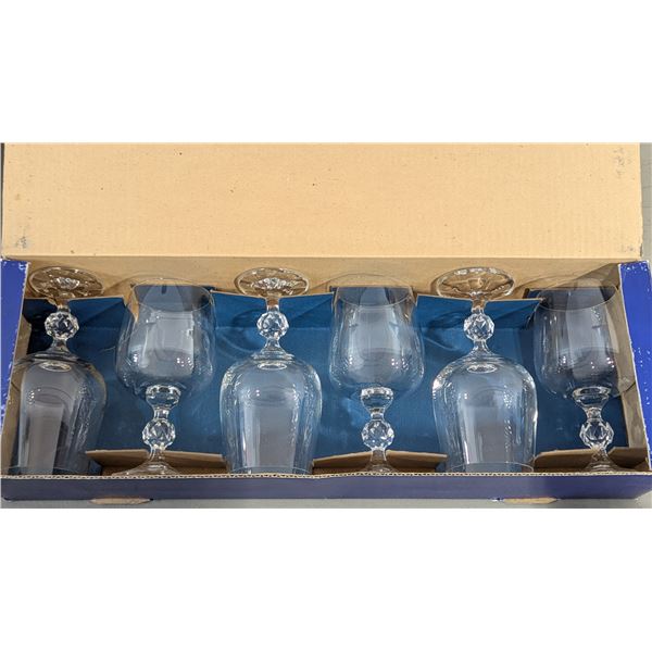 VTG Claudia Bohemia Crystal Glasses - Goblet - Czechoslovakia