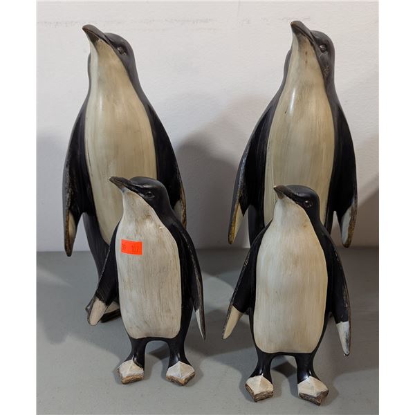 VTG TII Collections Resin Penguin Figurines - 4pc