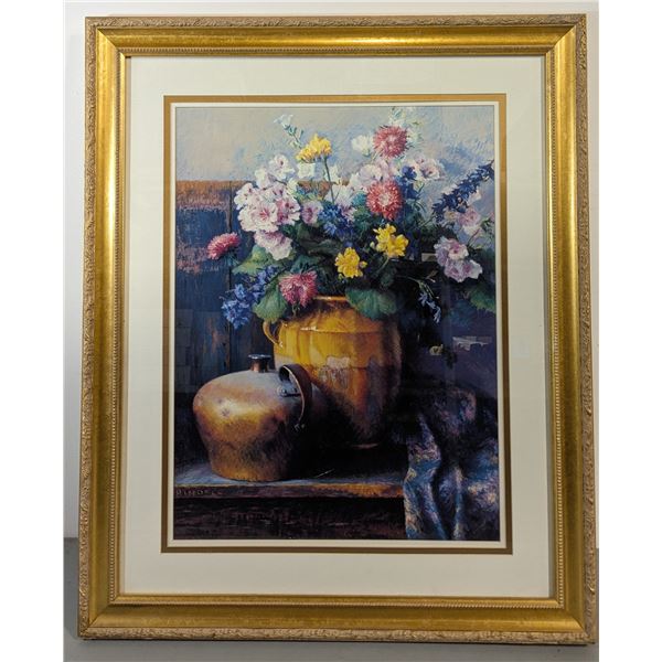 Framed Signed “Pindele” Floral Still Life Artwork