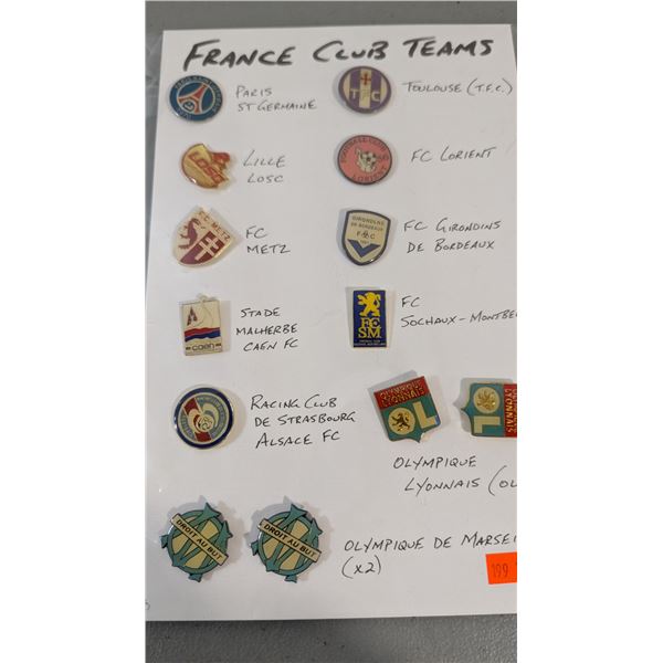 Lot of Assorted France Football (Soccer) Club teams w/ FC Lorient, Toulouse & More