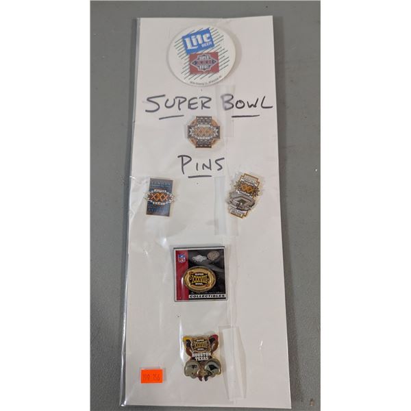 Lot of Assorted Superbowl Pins w/ XXX Arizona, XXXVIII Houston & More
