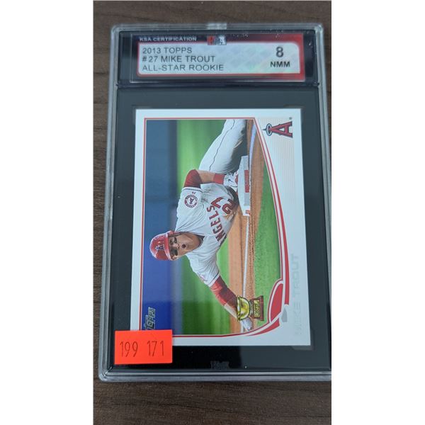KSA 8 Mike Trout 2013 Topps #27 All-Star Rookie Baseball Card