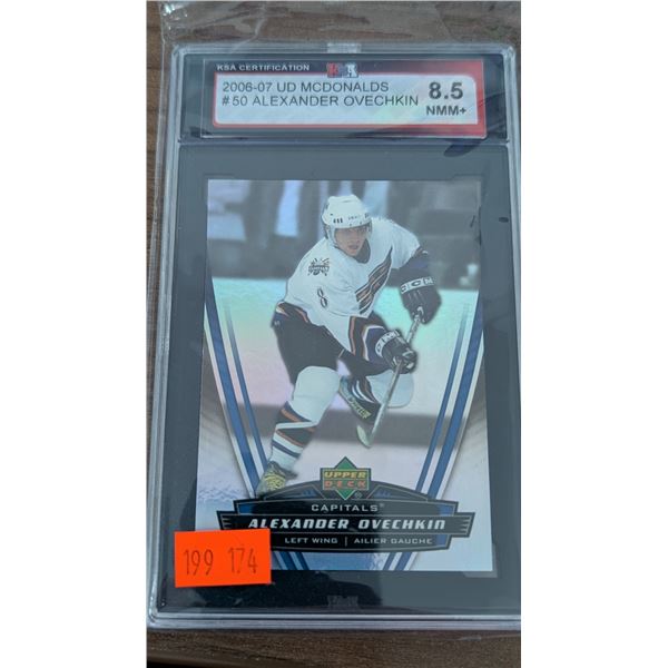 KSA 8.5 Alexander Ovechkin 2006-07 UD McDonald’s #50 Hockey Card