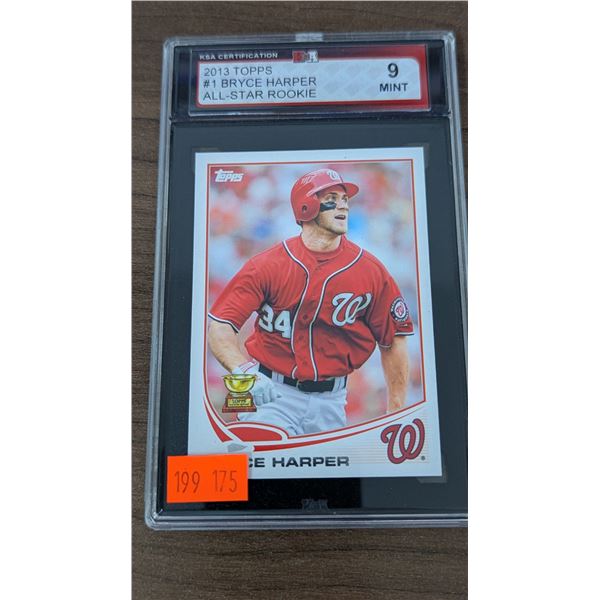 KSA 9 Bryce Harper 2013 Topps #1 All-Star Rookie Baseball Card