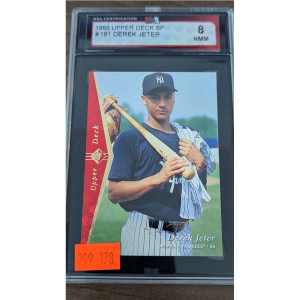 KSA 8 Derek Jeter 1995 Upper Deck SP #181 Baseball Card