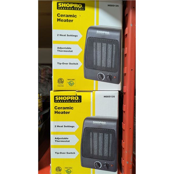 Pair of Shopro Professional Ceramic Heaters