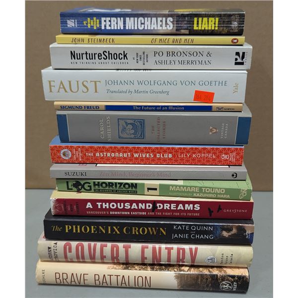 Assorted Book Lot w/ Steinbeck, Goethe, Freud & More