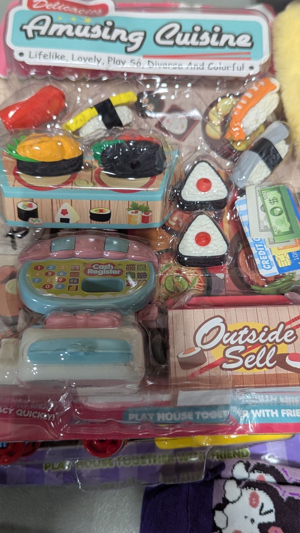 Variety Lot w/ Hello Kitty Socks, Childrens Cuisine & Grocery Toys ...