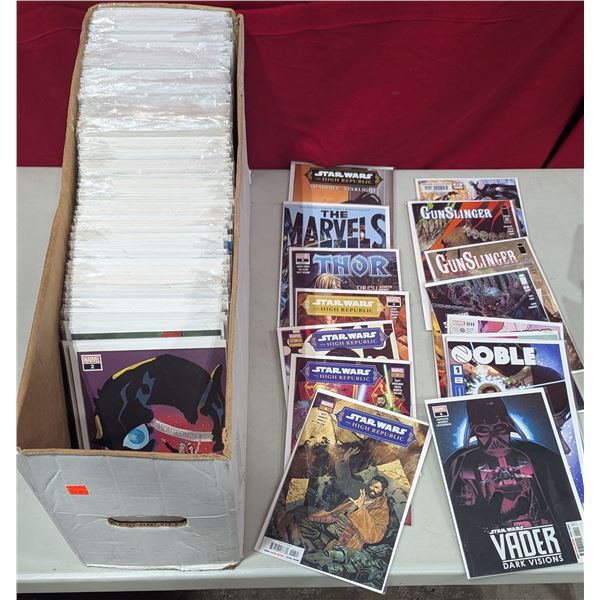 Bulk Lot of Assorted Comics w/ Star Wars, Thor, Gunslinger, & More