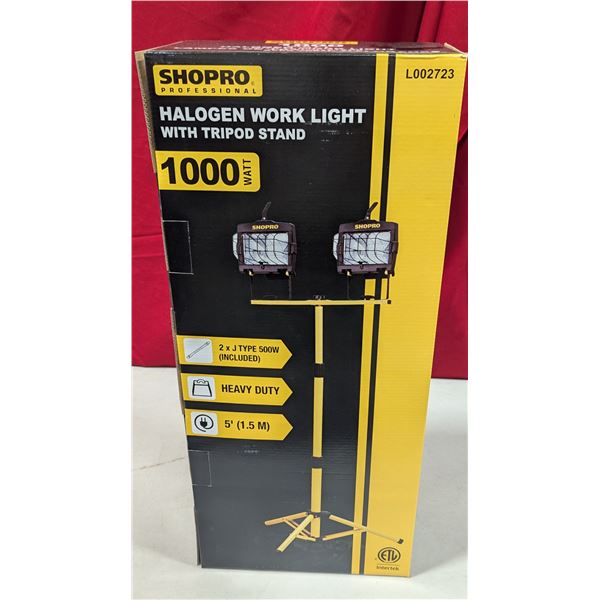 Shopro Halogen Work Light w/ Tripod