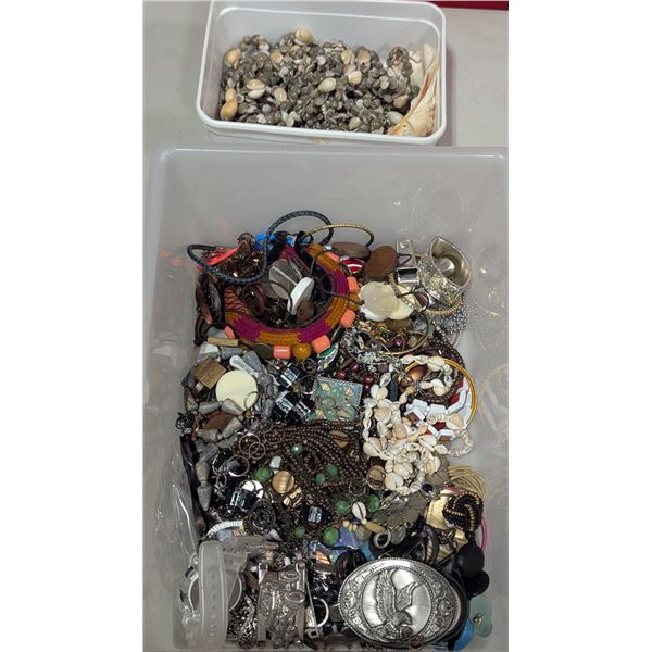Bulk Jewelry Lot - Bracelets, Necklaces, Shell Jewelry, & More