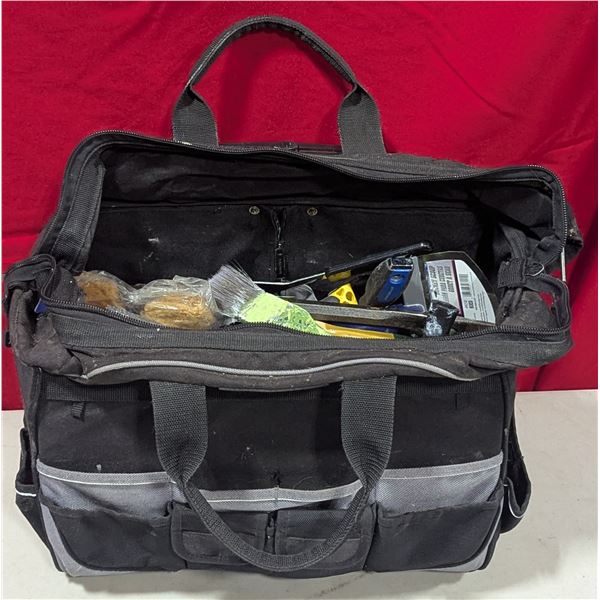 Tool Lot w/ Maximum Rolling Bag, Files, Paint Brushes & More