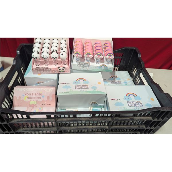 Bulk Lot of Glue Sticks - Rainbow, Panda, Unicorn