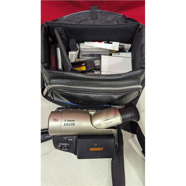 Canon ES270 Video Camcorder w/ Accessories