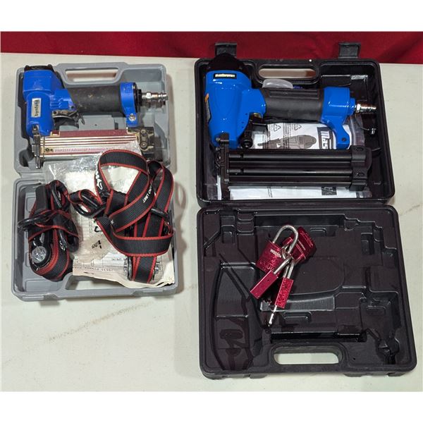 Mastercraft Pneumatic Nailer, Bynford FNP2335 Pin Nailer, Straps & More