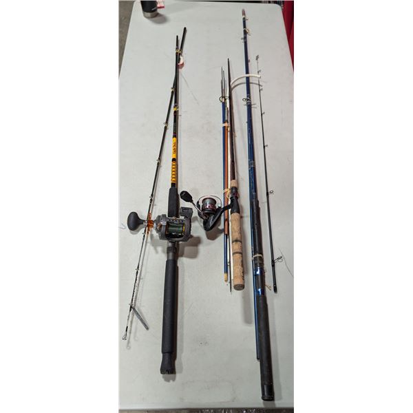 Fishing Rod & Reel Lot - Depth Counter Reel, Ugly Stik, Jupiter Graphite