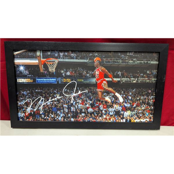 Framed Michael Jordan 1988 Slam Dunk Contest Photograph
