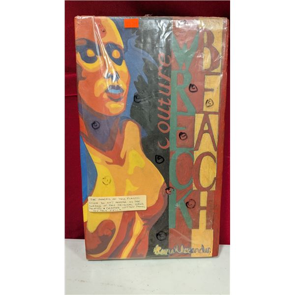 Signed Renee Alexander Hand-Painted & Carved Wooden Art Panel