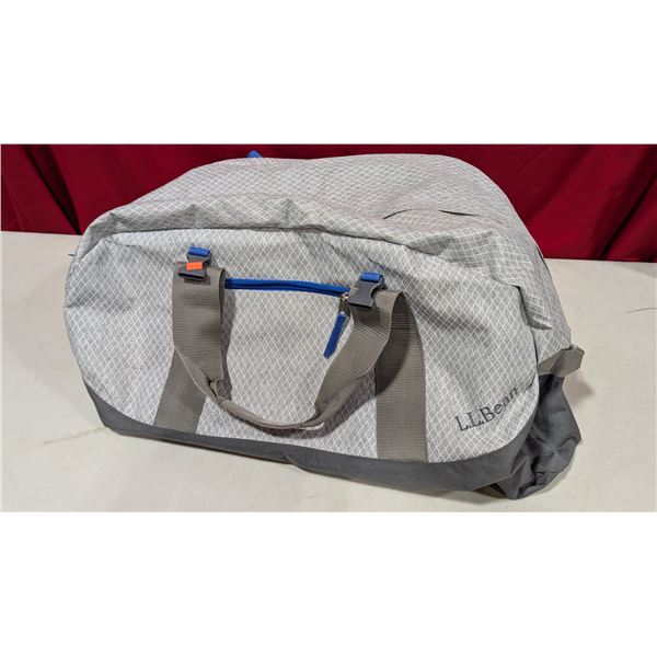 L.L Bean Grey Textile Duffle Bag