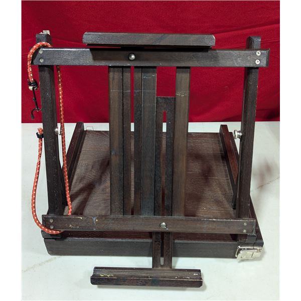 VTG Folding Wooden Tabletop Artist Easel w/ Storage Drawer
