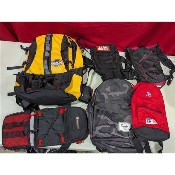 Backpack & Bag Lot w/ Herschel, Rockwater Designs, Star Wars Patch Bag & More