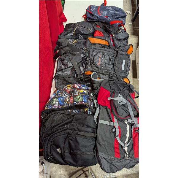 Backpack & Duffle Lot - NBA, adidas, North 49, Orange Theory Fitness & More