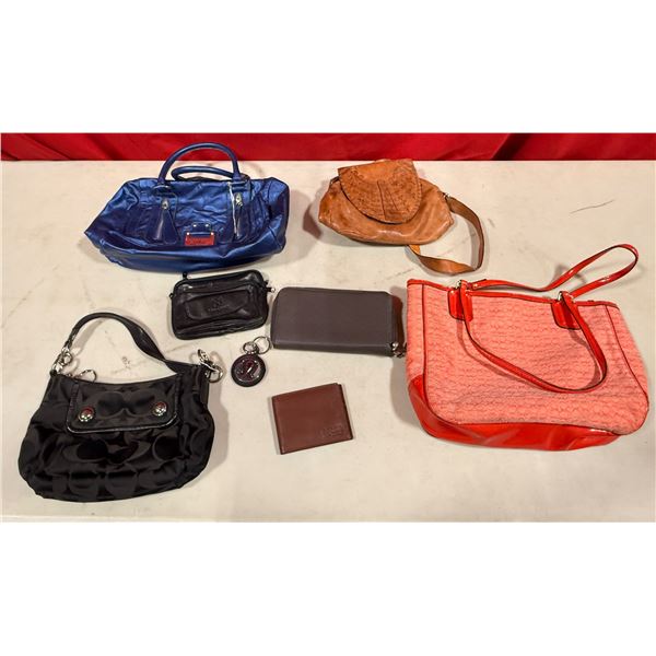 Purse & Wallet Lot w/ Guess, Coach, Fossil, Lululemon Keycahin & More