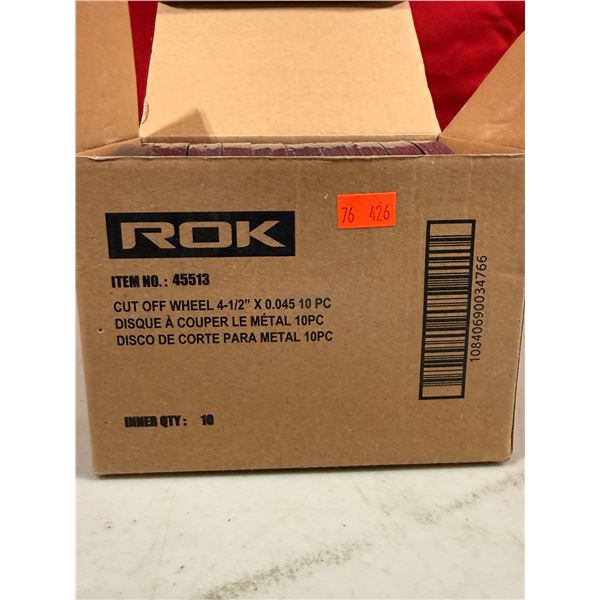 Lot of Ten ROK Cut Off Wheels