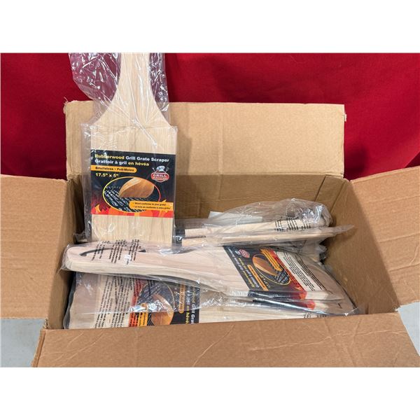 Bulk Lot of Grill Maestro Rubberwood Grill Grate Scrapers