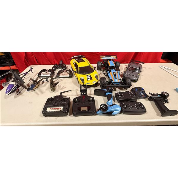 Romote Control Car / Helicoptor Lot w/ Porsche, Lamborghini, Remote Variety & More