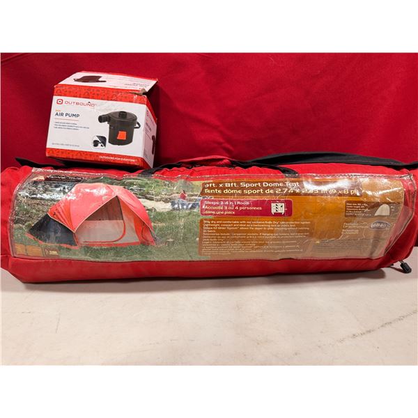 Outdoor & Camping Lot - Ozark Trail Dome Tent & Outbound Air Pump