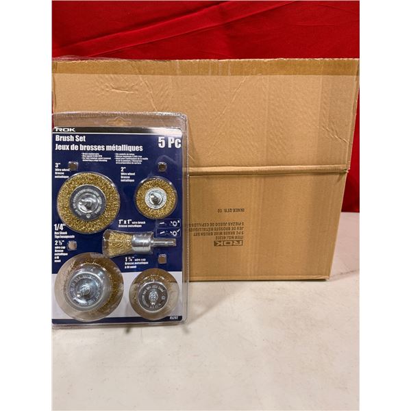 Bulk Lot of ROK 5-Pc Wire Brush Sets