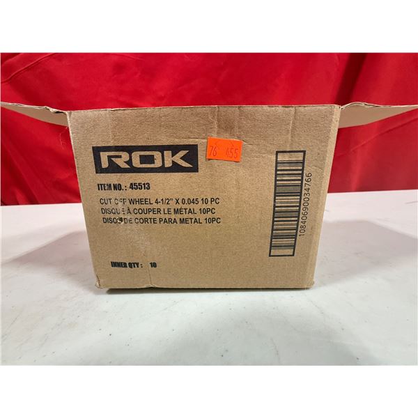 Lot of Ten ROK Cut Off Wheels