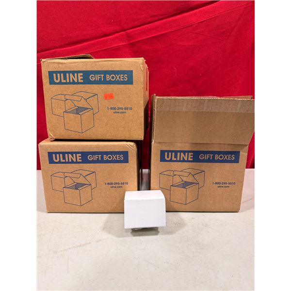 Bulk Lot of Three Boxes of ULINE Small Gift Boxes