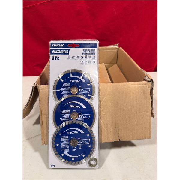 Bulk Lot of ROK 3pc Contractor Diamond Blades