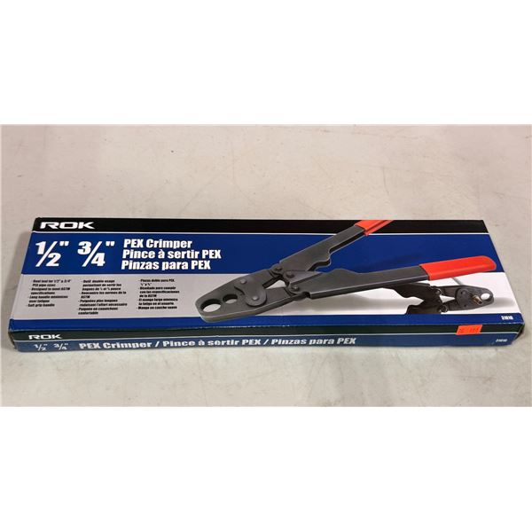 ROK 1/2" 3/4" PEX Pipe Crimper