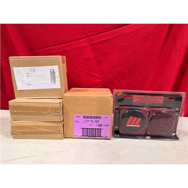 Variety Lot - Sanding Sponges, Light Clips, & LED Submersible Trailer Light Kit