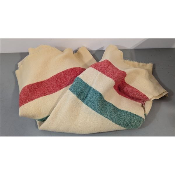 VTG striped throw blanket