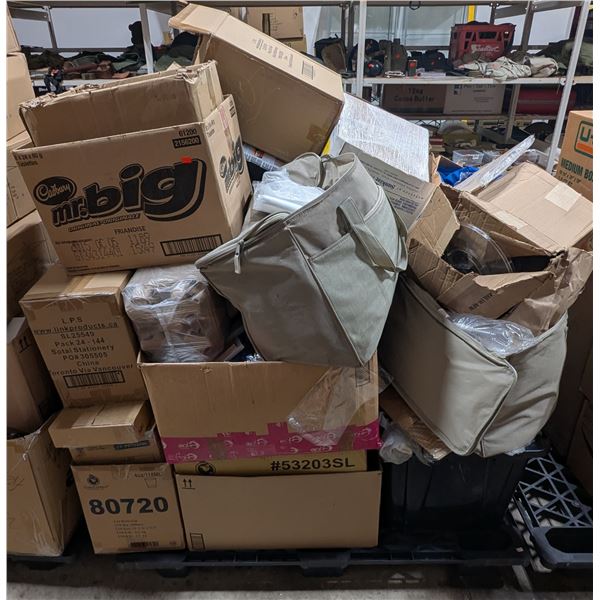 Large Variety Pallet Lot - Browne Mugs, Velcro Tree Wrap, Tea Filters & More