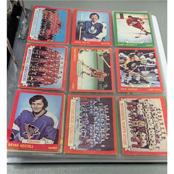 VTG Collector Cards Binder w/ NHL Phil & Tony Esposito, Stan Mikita & More w/ Various Signed Cards