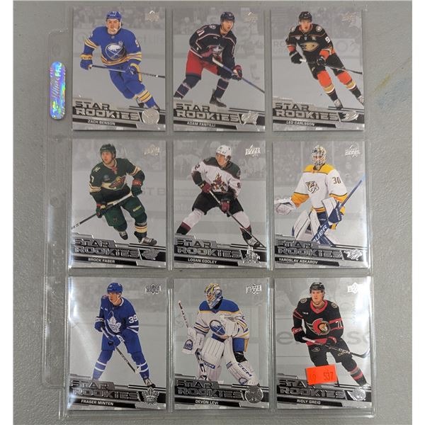 Sleeve of NHL Star Rookies Cards