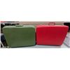 Image 1 : 2 VTG Samsonite Profile Hard Shell Suitcases - Green & Red