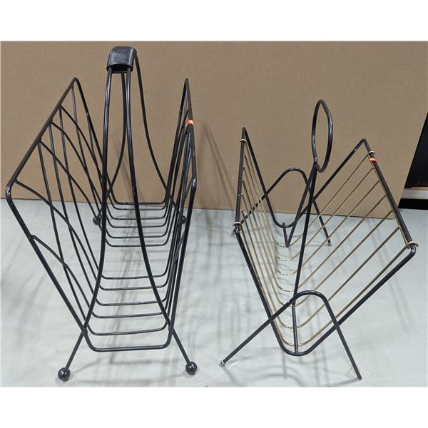 VTG Mid-Century Wire Magazine / Record Racks