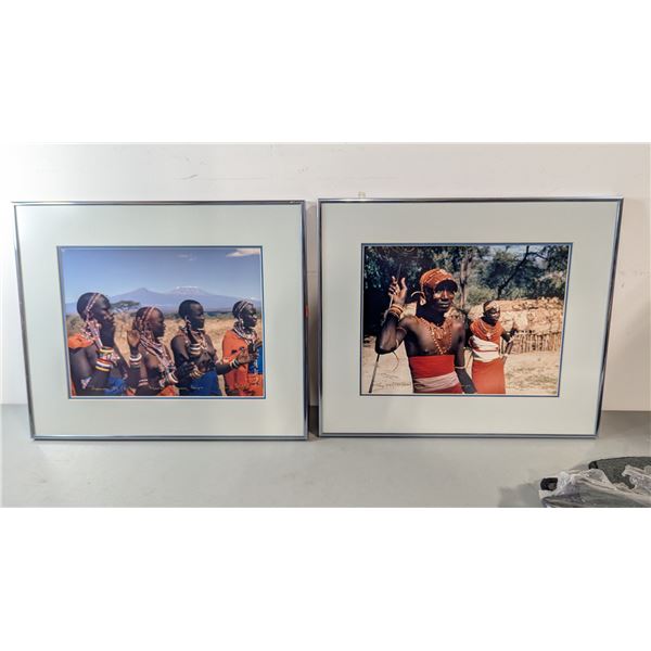 VTG 1987 Signed Maasai Kenya Photographs - 1 Limited Ed. #33/200