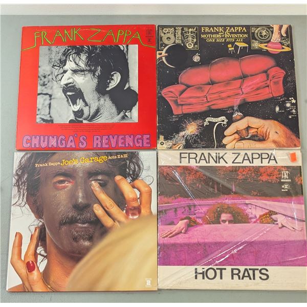 Frank Zappa LPs - Hot Rats, Chunga's Revenge, One Size Fits All & Joe's Garage