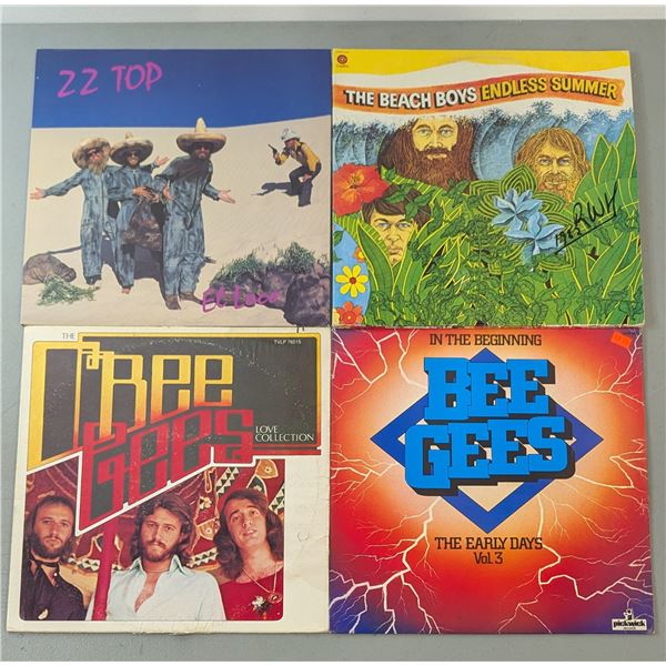 VTG ZZ Top, Beach Boys & Bee Gees Vinyl LPs