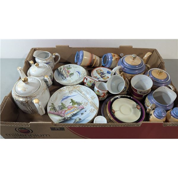 VTG Kutani Japan Tea Ware, Japanese Porcelain Teapots, Cups, Saucers & More
